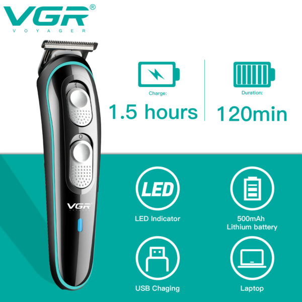 Máquina de cortar e aparar cabelo VGR V-055 - Imagem 5