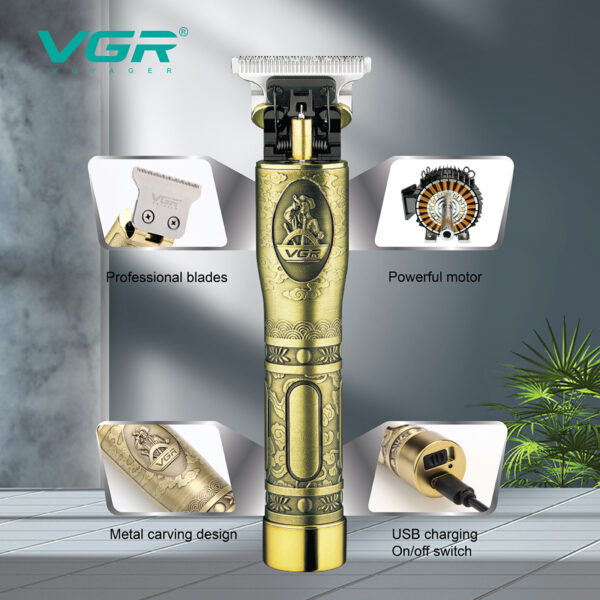 Máquina de cortar e aparar cabelo e barba VGR V-081 - Imagem 5