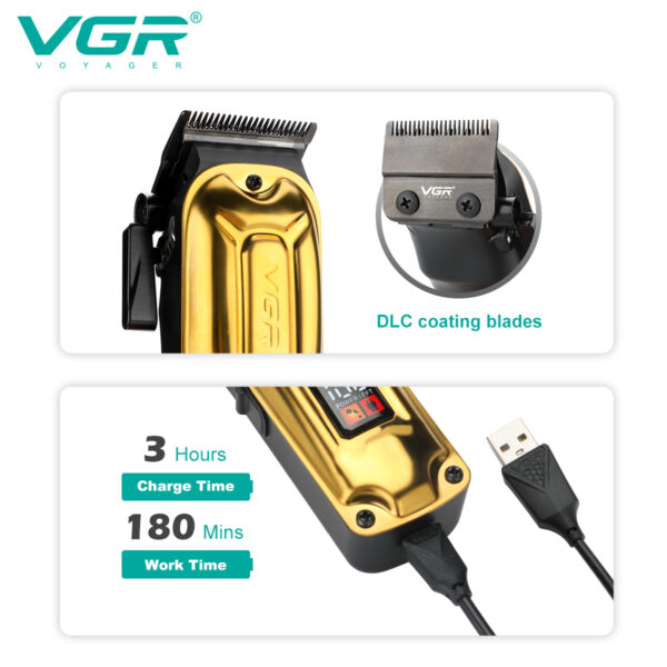 Máquina de cortar cabelo VGR V-138 - Imagem 3