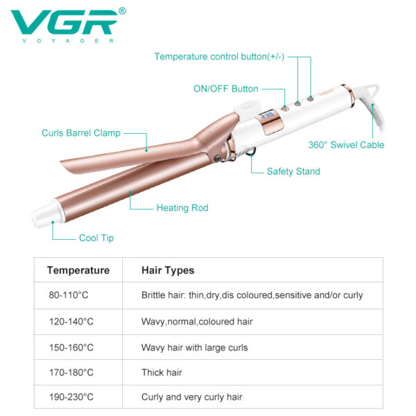 Modelador de Cachos VGR V-578 - Imagem 4